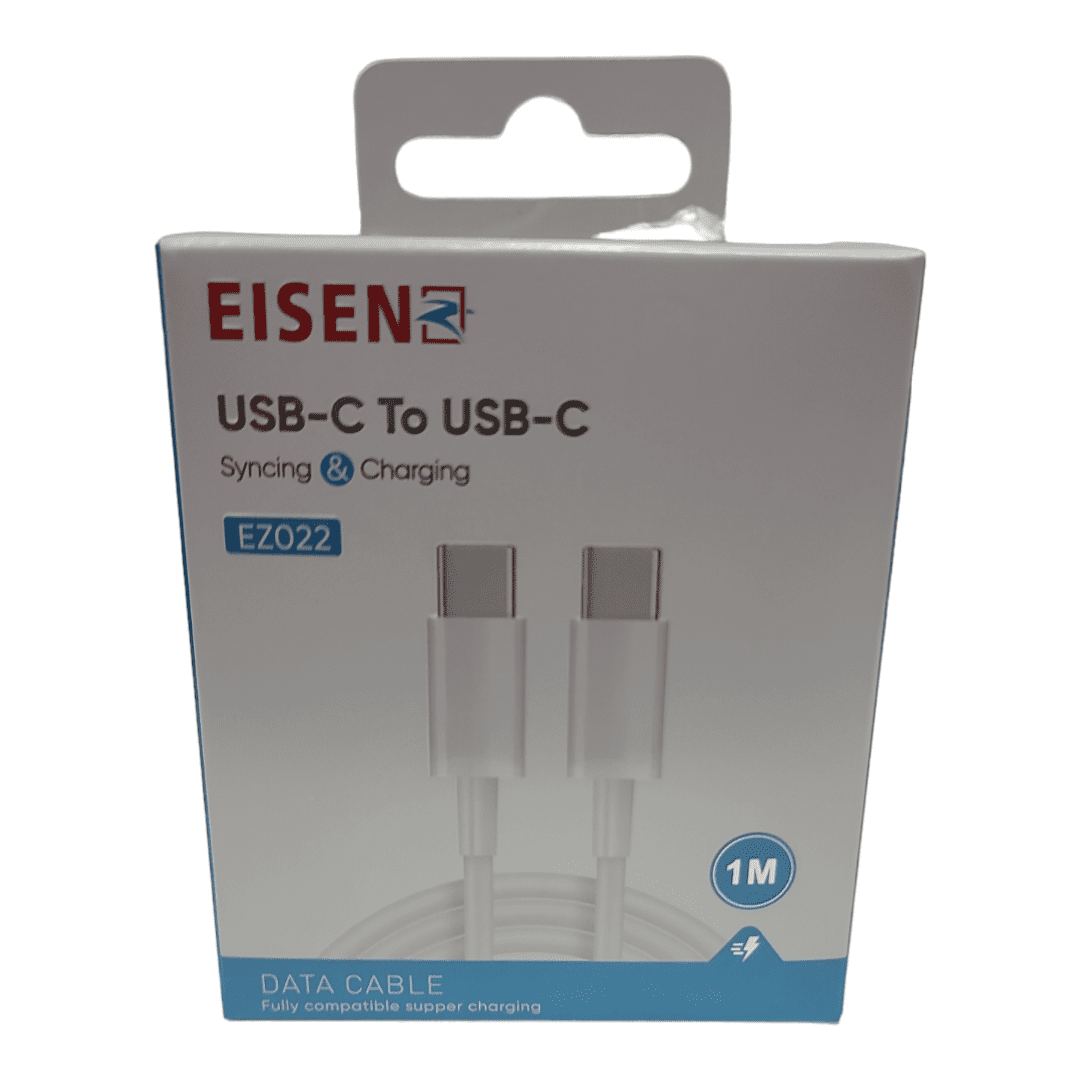 Eisenz 1M USB Type-C To Type-C Cable - EZ022 Eisenz 1M USB Type-C To Type-C Cable - EZ022