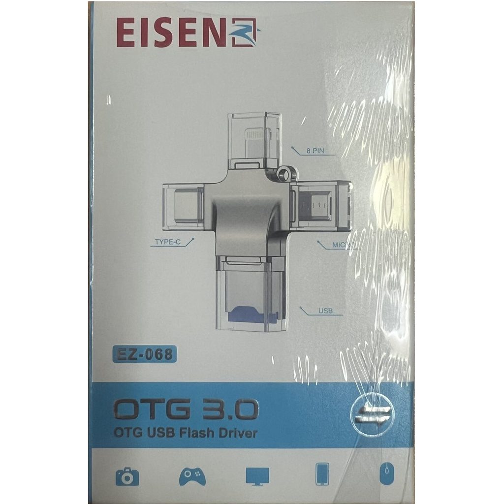 Eisenz 4 in 1 OTG Card Reader - EZ-068 Eisenz 4 in 1 OTG Card Reader - EZ-068