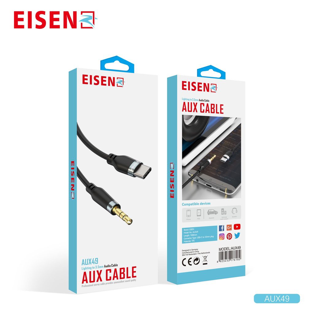 Eisenz Aux to USB Type-C - AUX49 Eisenz Aux to USB Type-C - AUX49