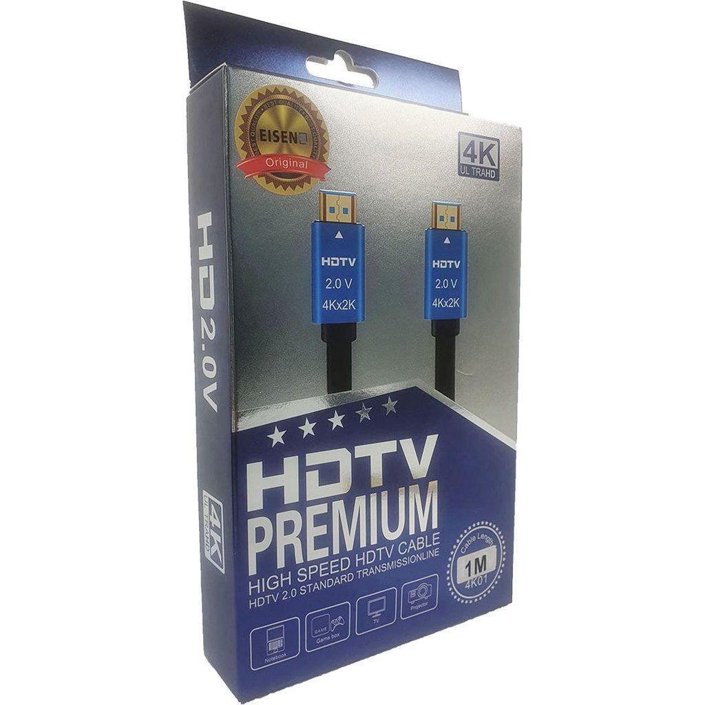 Eisenz HDMI Premium Cable 1M HDTV 2.0 - 4K01 Eisenz HDMI Premium Cable 1M HDTV 2.0 - 4K01