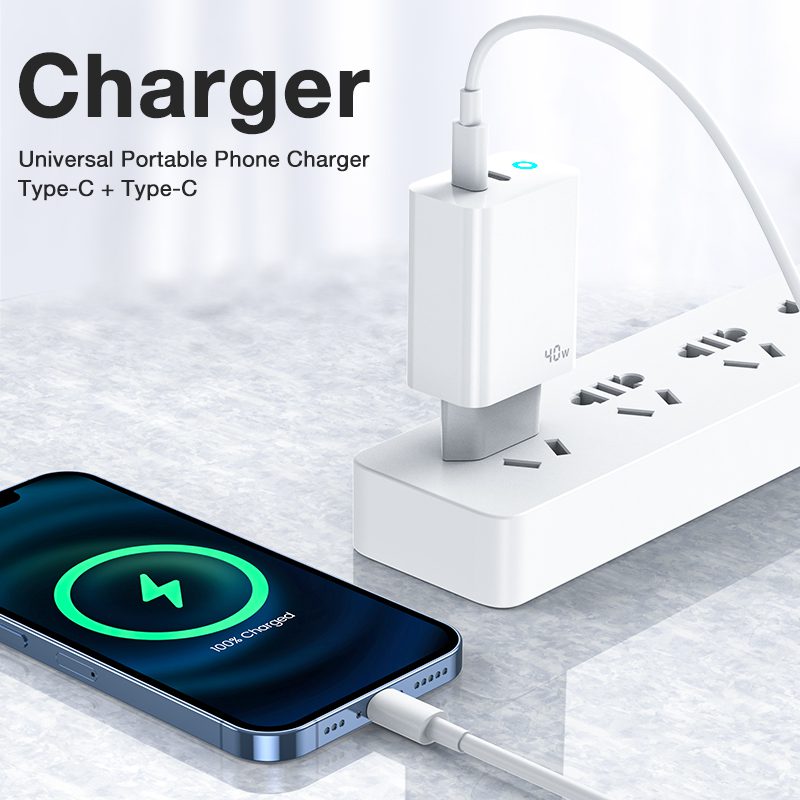 Jellico 40W 2 Port USB C To Type C Fast Charger Adapter EU19 Jellico 40W 2 Port USB C To Type C Fast Charger Adapter EU19
