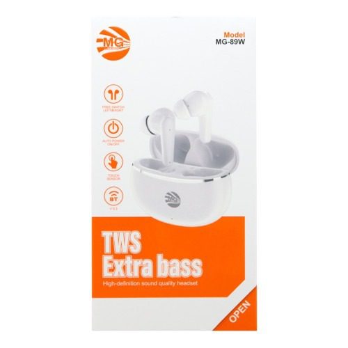 MG MG-89w Tws Extra Bass Bluetooth Headset MG MG-89w Tws Extra Bass Bluetooth Headset