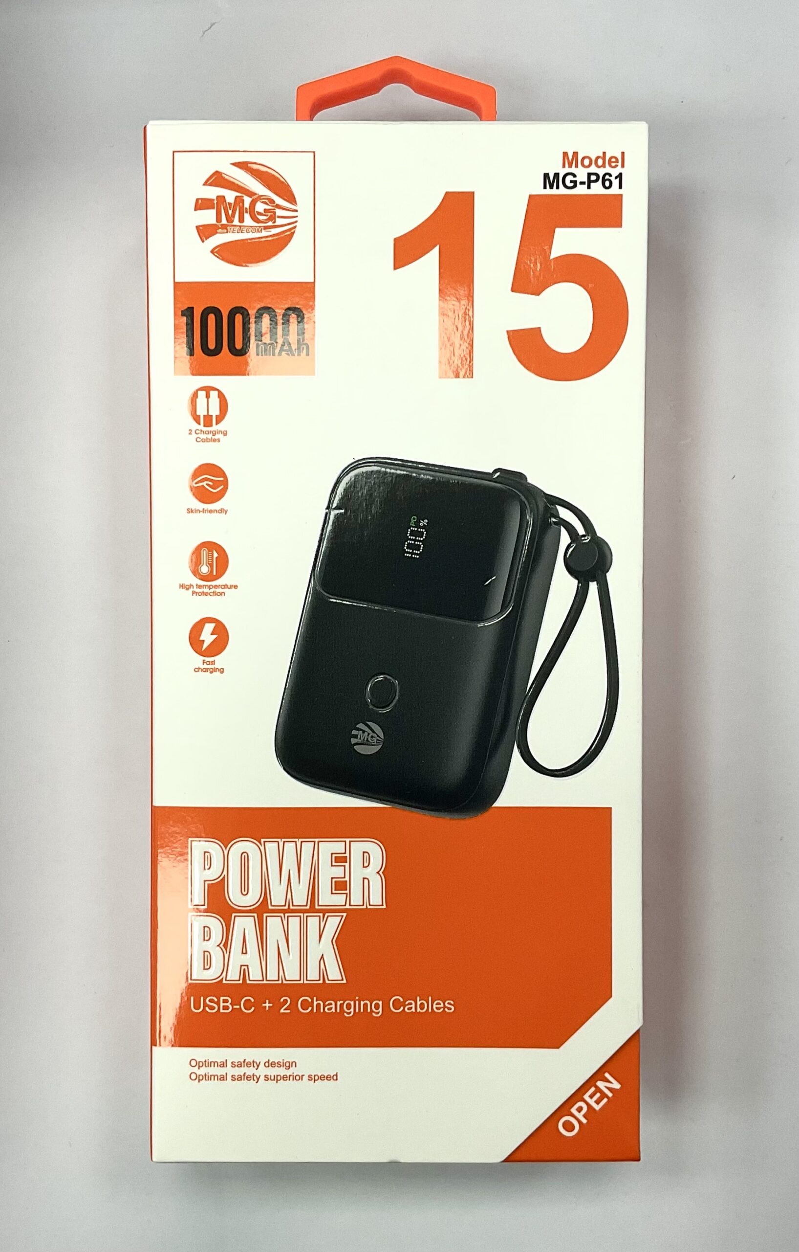 MG Powebank 10K Usb-c + Charging Cables MG-P61 MG Powebank 10K Usb-c + Charging Cables MG-P61