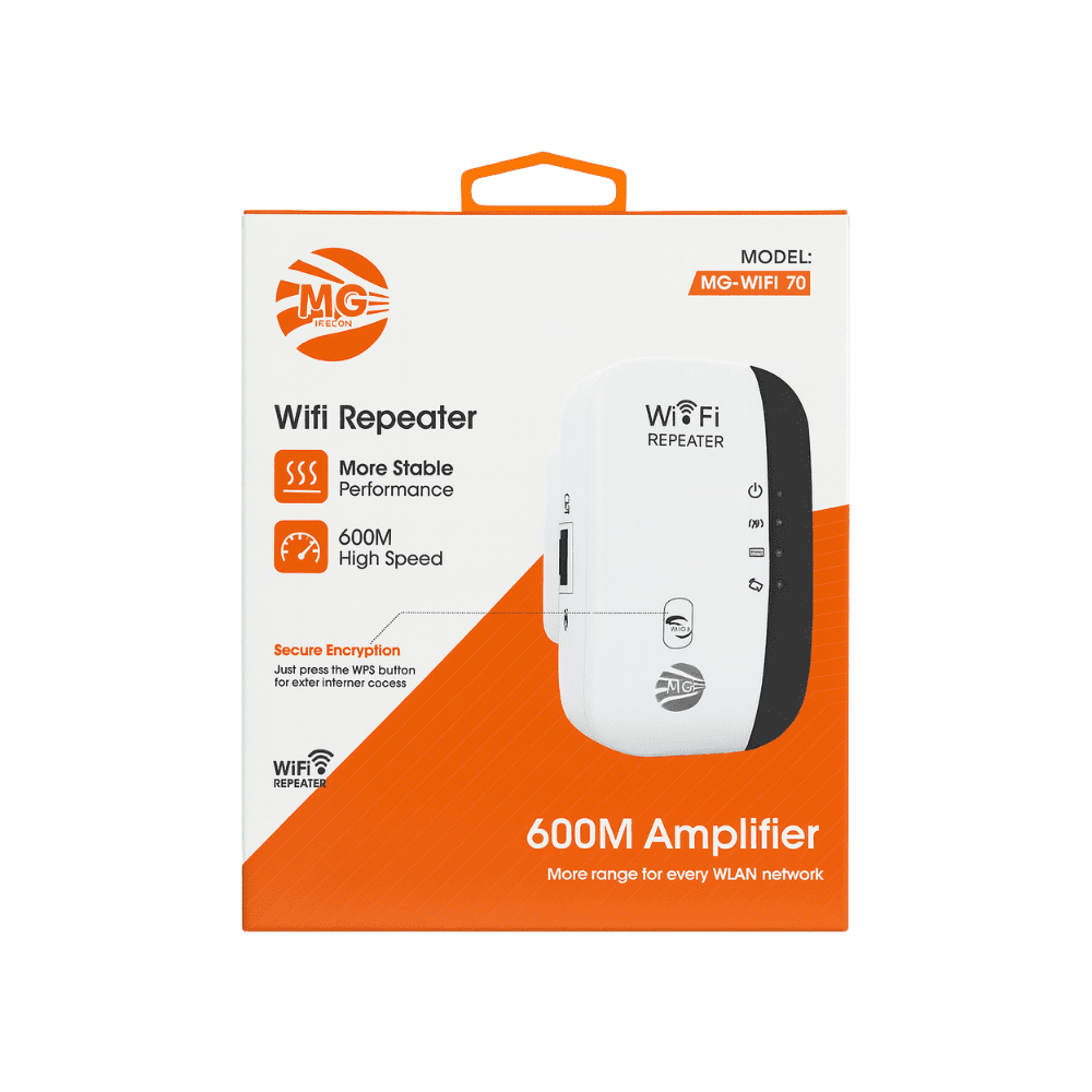 MG Wifi Repeater High Speed 600M MGWIFI70 MG Wifi Repeater High Speed 600M MGWIFI70