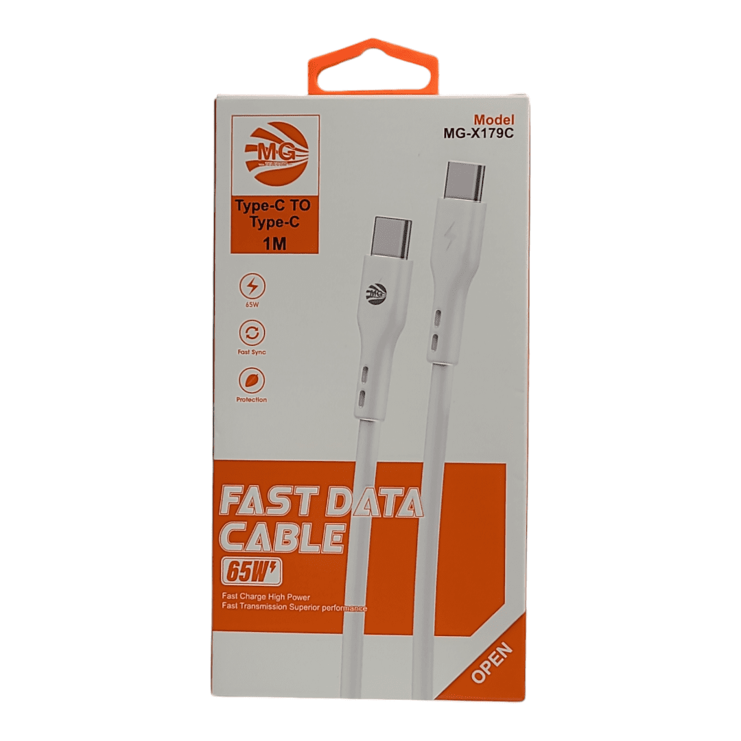 Mg Type C to Type C 65w 1m cable MG X179C Mg Type C to Type C 65w 1m cable MG X179C