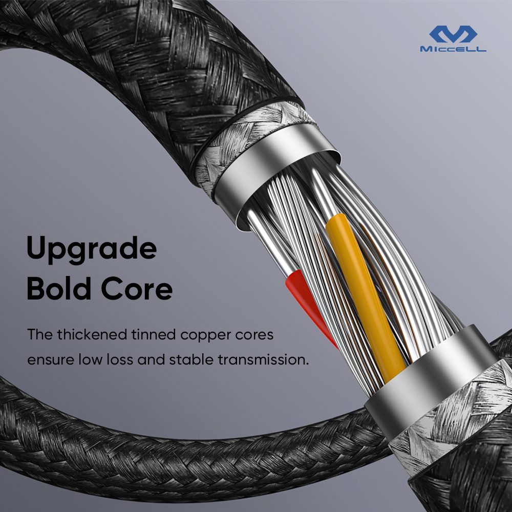 Miccell Type C To Lighting 30W Fast Charge 1.2m VQ-D34 Miccell Type C To Lighting 30W Fast Charge 1.2m VQ-D34