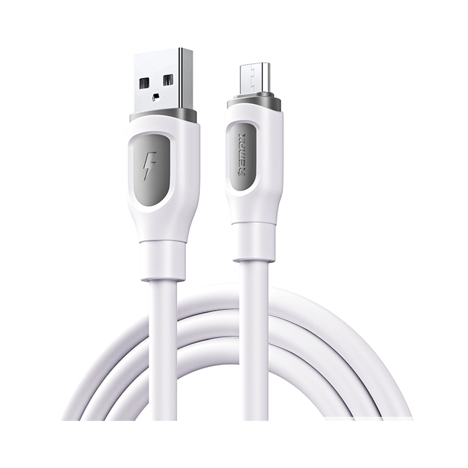 Remax Ruinay Series 2.4A Fast Charging Data Cable 1M RC-C113 A-M-White Remax Ruinay Series 2.4A Fast Charging Data Cable 1M RC-C113 A-M-White