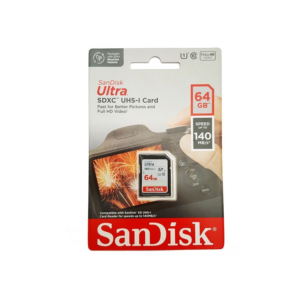 SanDisk Ultra MicroSD 64GB C10 UHS-I SDXC 140M N41 B/s SanDisk Ultra MicroSD 64GB C10 UHS-I SDXC 140M N41 B/s