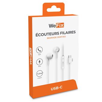 We Fix Ecouters Filaires White Type C We Fix Ecouters Filaires White Type C