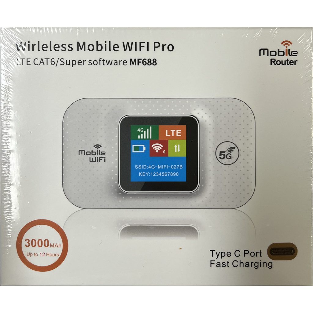 Wireless Mobile Router LTE 3000mAh - MF688 Wireless Mobile Router LTE 3000mAh - MF688